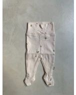 lunilou newborn footed tights olives