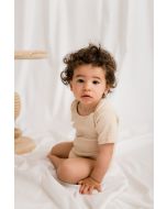 lunilou bodysuit s/s stripes off white/brazilian sand