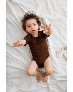 lunilou bodysuit s/s chocholat fondant