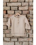 lunilou Muslin boys shirt ¾ sleeve Brazilian Sand