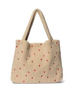 Studio Noos- Ecru Teddy Hearts Mom Bag