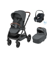 Maxi-Cosi 3u1 kolica Oxford+ + košara Sense + autosjedalica Pebble 360 pro 2 AS Twillic Graphite