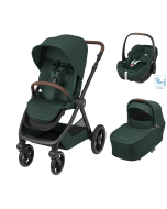 Maxi-Cosi 3u1 kolica Oxford+ + košara Sense + autosjedalica Pebble 360 pro 2 AS- Twillic Green