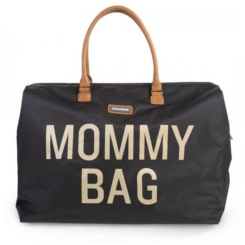 Childhome Torba Mommy Bag Big Black Gold